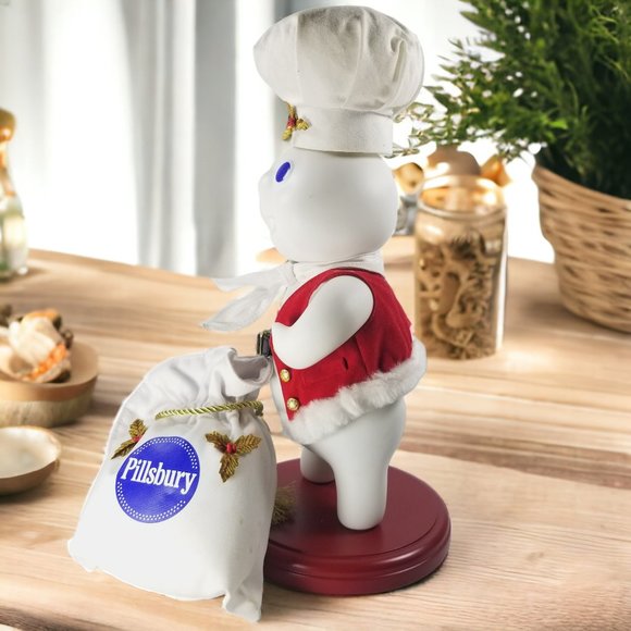 Rare Santa Doughboy Porcelain Collector’s Doll L.E. Danbury Mint & Pillsbury Co. - Picture 2 of 16